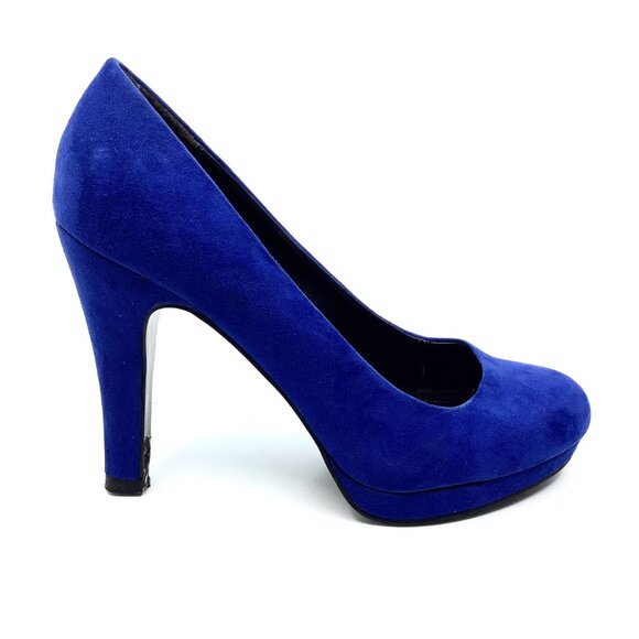 Call It Spring Royal Blue Heels - Picture 2 of 6
